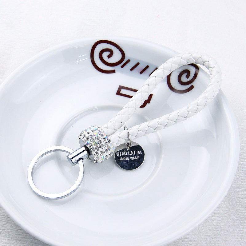 Wholesale Alloy Diamond Inlaid Water Diamond Metal Keychain